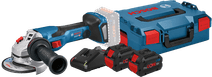 Bosch Professional GWS 18V-15 C 8.0Ah ProCORE Battery (2x) Starter Pack Angle grinder