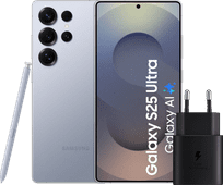 Samsung Galaxy S25 Ultra 512GB Silber 5G + Samsung Ladegerät 25 Watt Schwarz Android Enterprise Recommended Smartphone