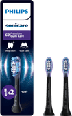 Philips Sonicare Premium Gum Care HX9052/88 Schwarz (2 Stück) Aufsteckbürste gegen Zahnfleischentzündungen