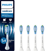 Philips Sonicare Premium Plaque Defense HX9044/87 Weiß (4 Stück) Bürstenkopf für eine gründliche Reinigung