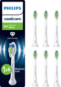 Philips Sonicare Optimal White HX6066/87 Weiß (6 Stück) Philips Sonicare Aufsteckbürste