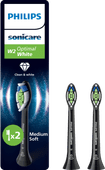Philips Sonicare Optimal White HX6062/88 Black (2 units) Philips Sonicare brush attachment