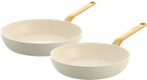 Greenpan Evolution Bratpfannenset 24 + 28 cm Cream White Bratpfannensets