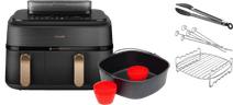 Philips 5000 Series Dual Basket NA552/00 + Double Layer Cooking Set + Master Baking Set Philips dual basket airfryer