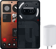 Nothing Phone (3a) 256GB Black 5G + Nothing Power Delivery Charger 45W White Phone with the best camera