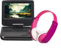 Denver MT 792 + JVC HA-KD7 Rosa Tragbaren DVD-Player