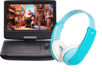 Denver MT-1097 + JVC HA-KD7 Blau Tragbaren DVD-Player