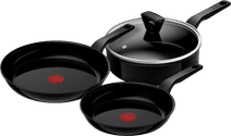 Tefal Renew Black Keramikbratpfannenset 24 + 28 cm + Schmorpfanne 24 cm + Deckel Tefal Bratpfanne