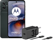 Motorola Moto G55 256GB Black 5G + Motorola Charger 30W Black + USB-C Cable Smartphone for children