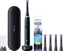 Oral-B iO 10 Schwarz Special Edition Vorteilspack Elektrische Zahnbürste für weißere Zähne
