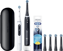 Oral-B iO 5N Doppelpack Schwarz und Weiß Vorteilspack Elektrische Zahnbürste für weißere Zähne