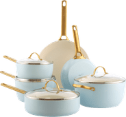 Greenpan Padova Reserve Topf-/Pfannenset 10-teilig Light Blue Kasserolle