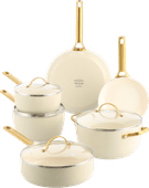 Greenpan Padova Reserve Topf-/Pfannenset 10-teilig Cream White Kasserolle