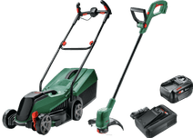 Bosch CityMower 18V-32 + Bosch EasyGrassCut 18 (ohne Akku) + Bosch Starterset 18V 4,0 Ah Bosch Akku-Rasenmäher