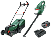 Bosch CityMower 18V-32 + Bosch EasyHedgeCut 18-45 Li + Bosch Starterset 18V 4,0 Ah Bosch Akku-Rasenmäher