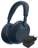 Sony WH-1000XM6 Blau + BlueBuilt Quick-Charge-Ladegerät 3D-Audio-Kopfhörer