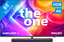 Philips Ambilight 65 inches PUS9000 QLED 4K (2025) + JBL Soundbar 300 M2 Black Medium-sized QLED TV