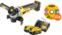 DeWalt DCG405NT-XJ 5,0-Ah-Akku (2x) Komplettpaket 