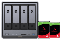 UGREEN NASync DXP4800 + Seagate IronWolf 4TB Doppelpack NAS Set