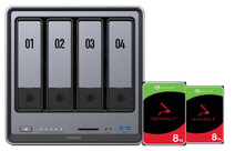 UGREEN NASync DXP4800 + Seagate IronWolf 8TB Doppelpack NAS Set