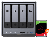 UGREEN NASync DXP4800 + Seagate IronWolf 4TB 4er-Pack NAS Set