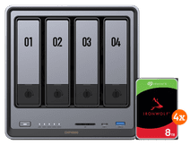 UGREEN NASync DXP4800 + Seagate IronWolf 8TB 4er-Pack NAS Set
