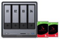 UGREEN NASync DXP4800 Plus + Seagate Ironwolf 8TB Doppelpack NAS Set