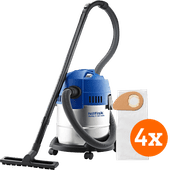 Nilfisk Buddy II 18 Inox + Nilfisk Staubsaugerbeutel für Buddy II (4x) 