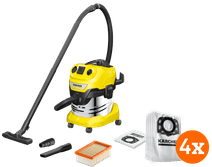 Kärcher WD 4 P S V-20/5/22 + Kärcher Staubsaugerbeutel für WD 4/5/6 (4x) 