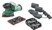 Bosch Universal Sander 18V-10 2.5Ah Battery (2x) Starter Pack Sanders with dust extraction