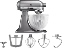 KitchenAid Artisan Mixer 5KSM125 Kontur Silber + Eisbereiter KitchenAid Küchenmaschine