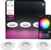 Philips Hue Xamento Bathroom Recessed Spot Light White and Color White 3-pack Smart lamp