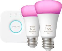 Philips Hue White & Color Starterset mit 2 Lampen + Bridge Philips Hue einzeln erhältliche Smart-Lampe