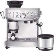 Sage Barista Express Impress Brushed Stainless Steel + Abklopfbehälter Siebträgermaschine der Spitzenklasse
