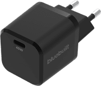 BlueBuilt Power-Delivery-Ladegerät mit USB-C-Anschluss 45 W Schwarz Apple iPhone 15 Ladegerät