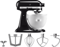 KitchenAid Artisan Mixer 5KSM125 Onyx Schwarz + Eiszubereiter KitchenAid Küchenmaschine