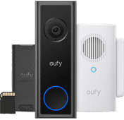 eufy Video Doorbell C31 + SD-Karte + Chime mit WLAN-Repeater Videotürklingel