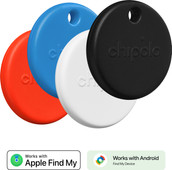 Chipolo POP 4er-Pack Schwarz, Weiß, Rot, Blau Chipolo Bluetooth-Tracker