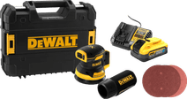 DEWALT DCW210NT-XJ 5.0Ah POWERSTACK Battery Complete Pack Sanders with dust extraction