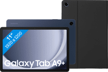 Samsung Galaxy Tab A9 Plus 11 Zoll 6GB/128GB Wi-Fi Blau + Book Case Schwarz Tablet für die ganze Familie