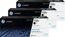 HP 135X LaserJet Toner Schwarz (3 Stück) Toner für HP Laserjet Drucker