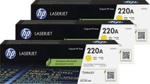 HP 220A LaserJet Toner Gelb (3 Stück) Toner für HP Drucker