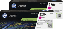 HP 220X LaserJet Toner Magenta (2 Stück) Toner für HP Drucker