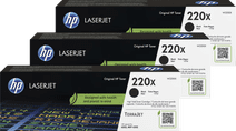 HP 220X LaserJet Toner Schwarz (3 Stück) Toner für HP Drucker
