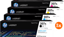 HP 207A Toner Multipack (3 Stück) Toner für HP Color Laserjet Pro Drucker