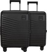 Samsonite Intuo Expandable Spinner 55 cm Doppelpack Black Leichten Koffer