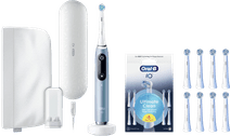 Oral-B iO 9n Aqua Marine + 8 Aufsteckbürsten Elektrische Zahnbürste mit Reiseetui mit Ladefunktion