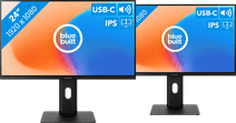 BlueBuilt 24 Zoll Full HD Monitor mit USB-C Doppelpack Business-Monitor für ein Setup mit zwei Monitoren