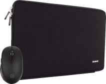 BlueBuilt Laptophülle für Apple MacBook Air 15 Zoll Schwarz + Tradendum Maus Maus und Laptop-Sleeve Set