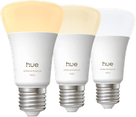 Philips Hue White Ambiance E27 1.100 lm 3er-Pack Philips Hue einzeln erhältliche Smart-Lampe
